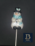 203 Snowman Chocolate Candy Lollipop Mold